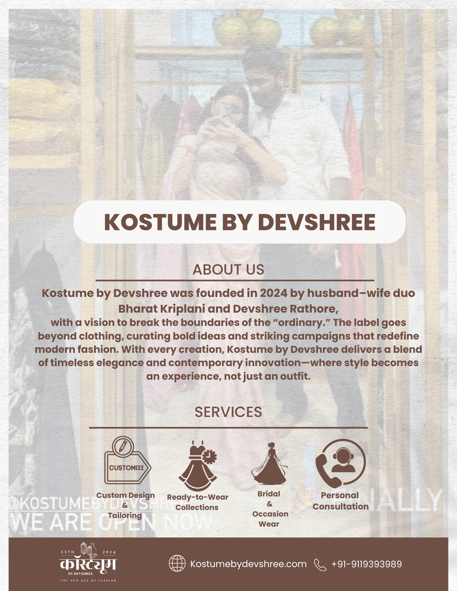 About Us | Kostume By Devshree