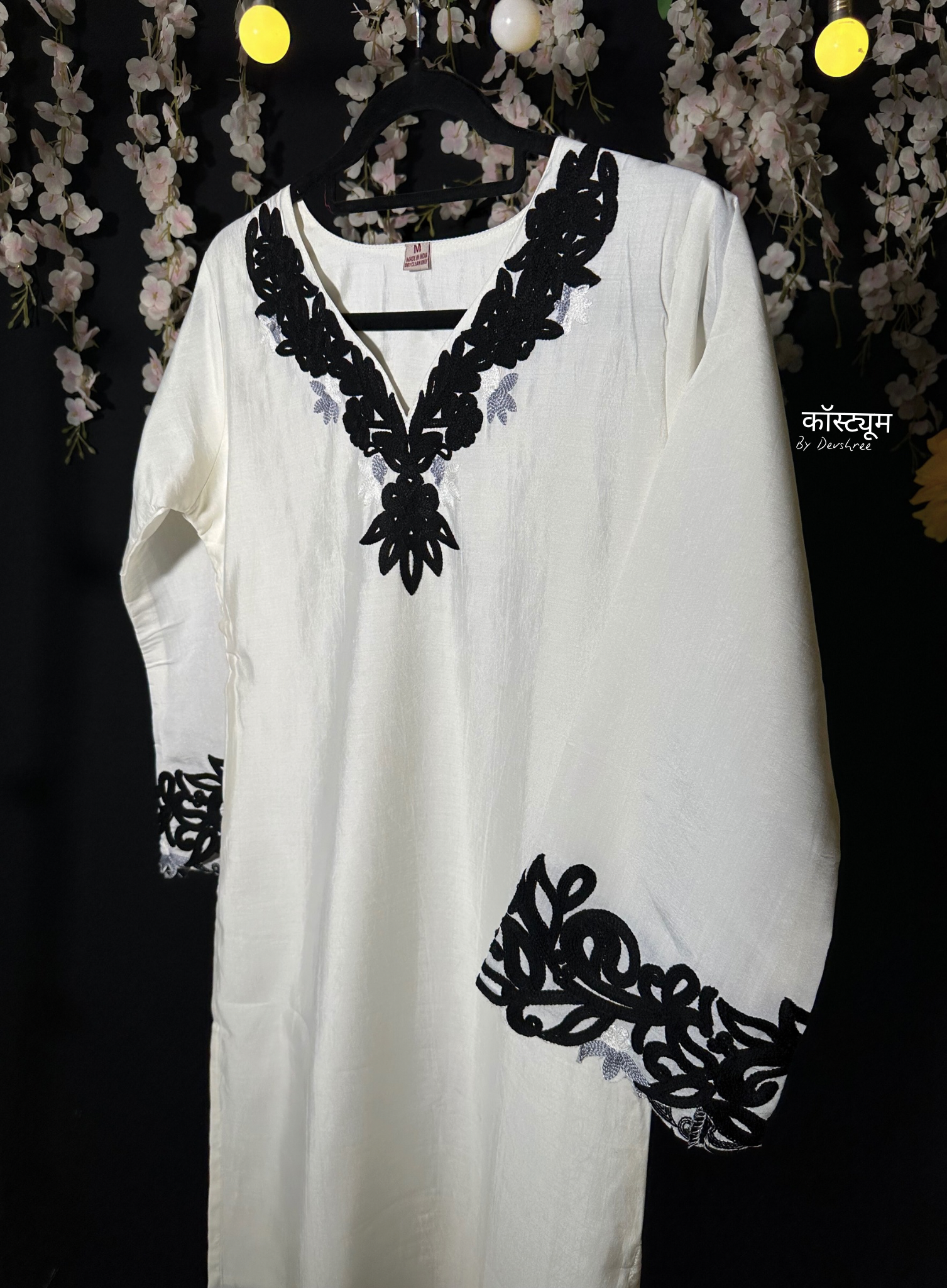 Pearl White pakistani suit set