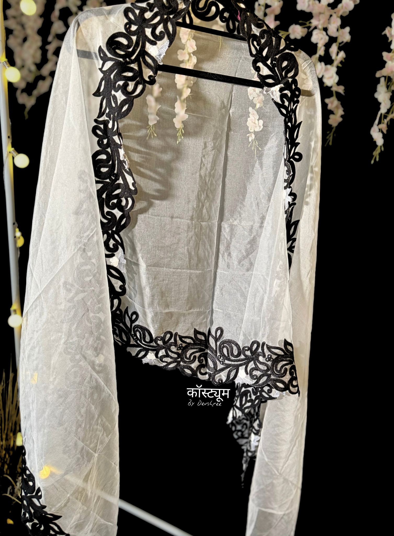 Pearl White pakistani suit set