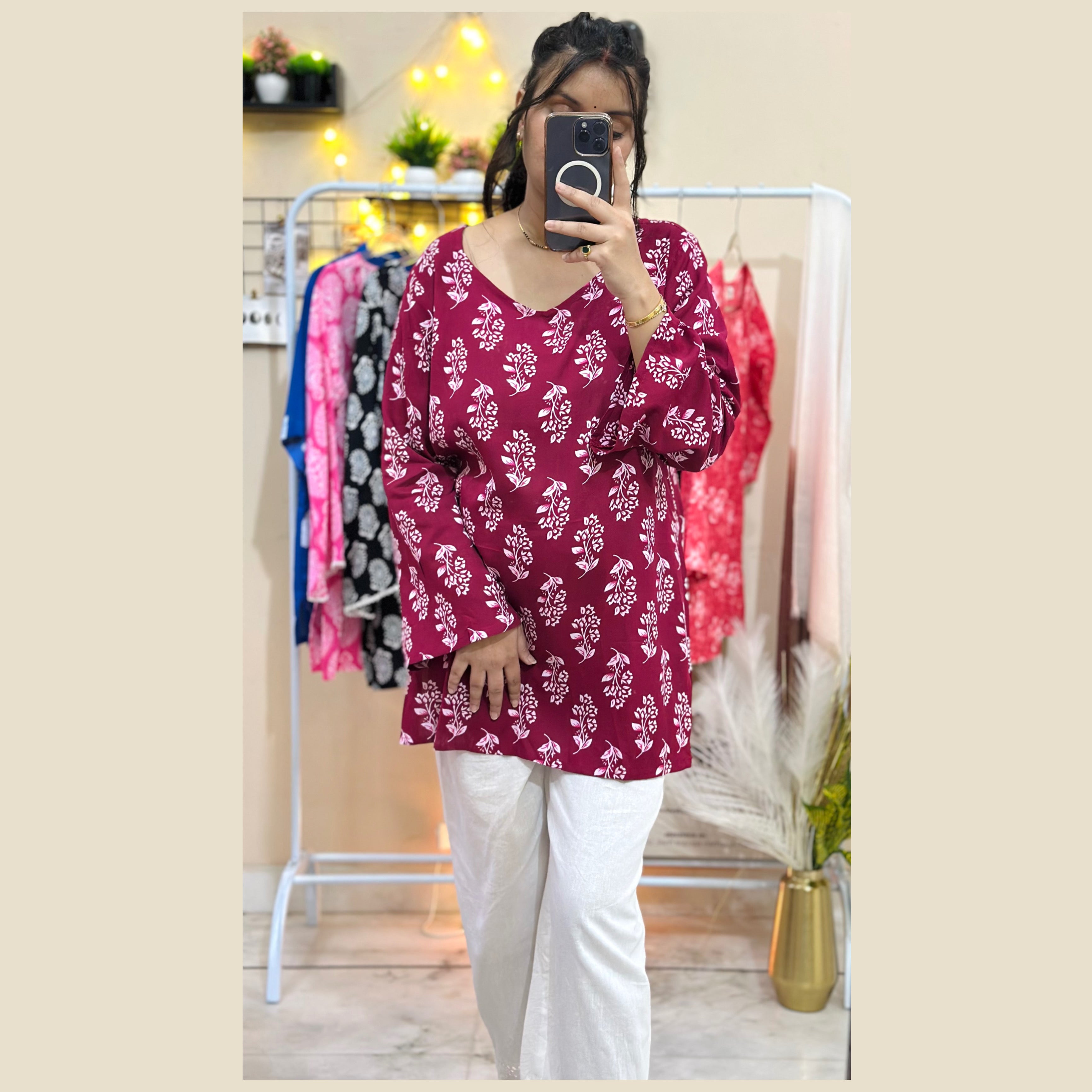 Gulnaar Bloom | Short Kurti