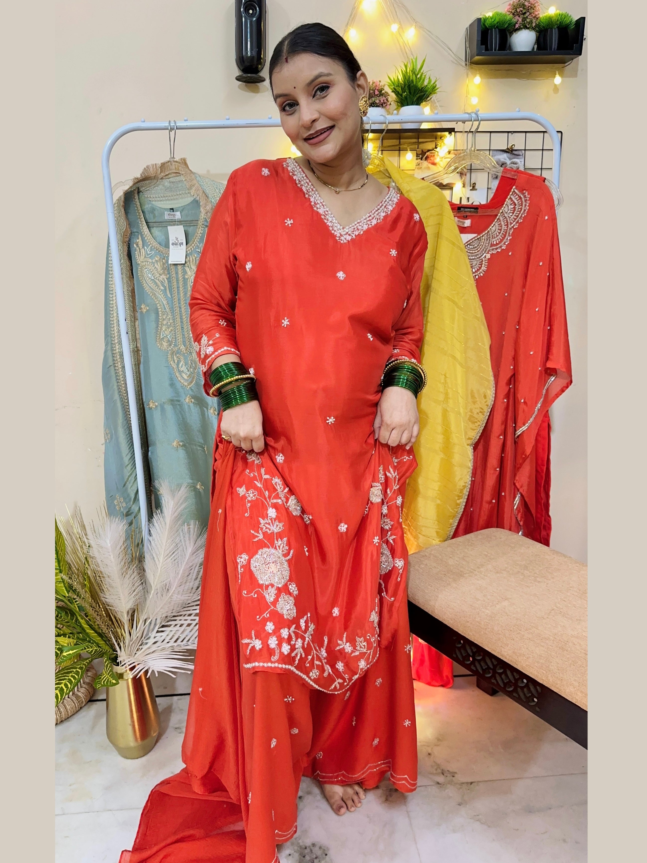 Surkh-e-Nazakat | Suit Set