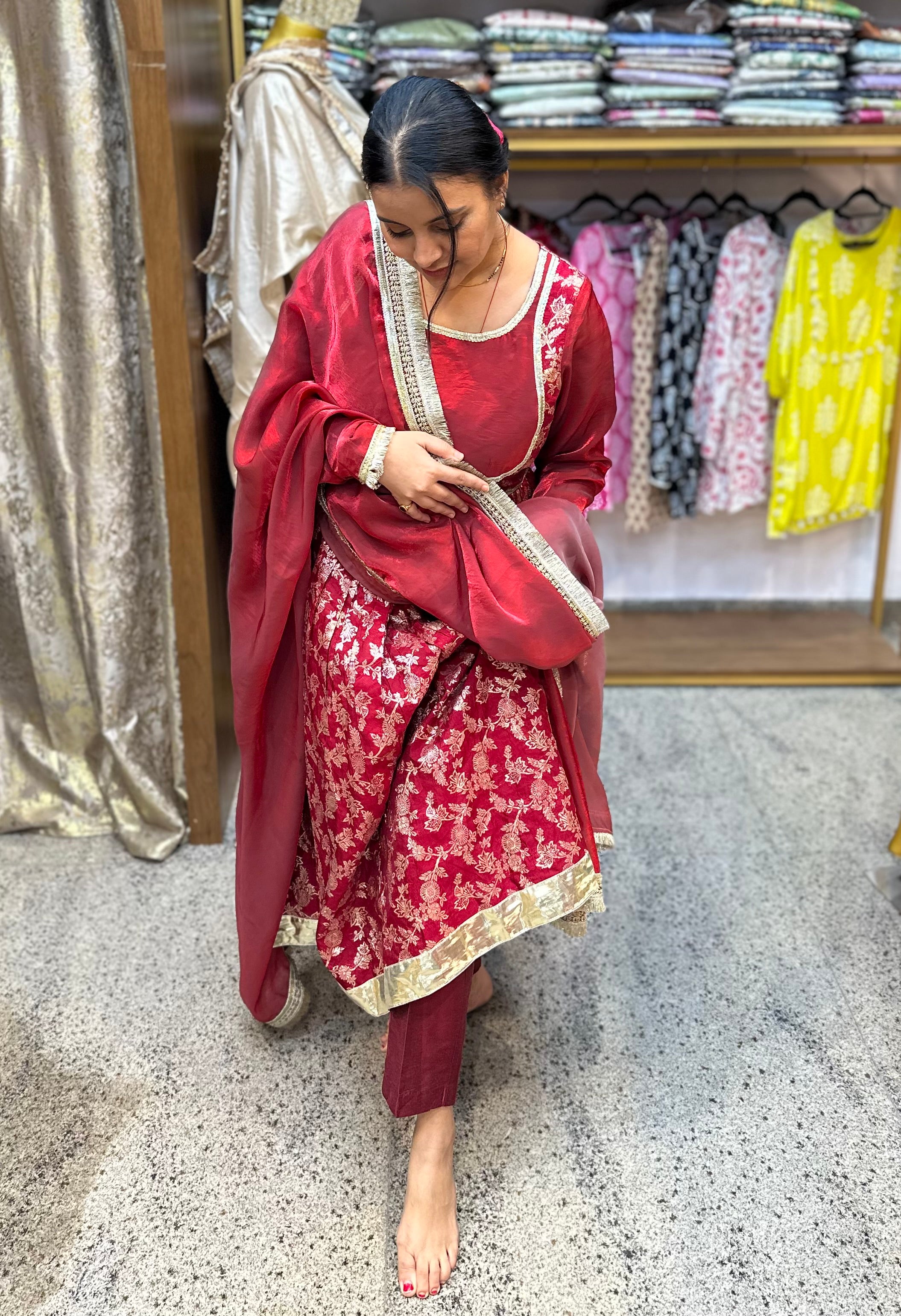 Ruby Noor Handcrafted Suit Set