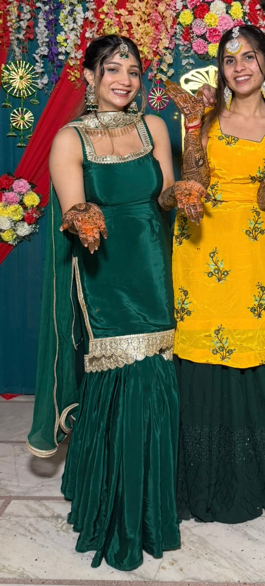 Emerald Élan sharara suit set