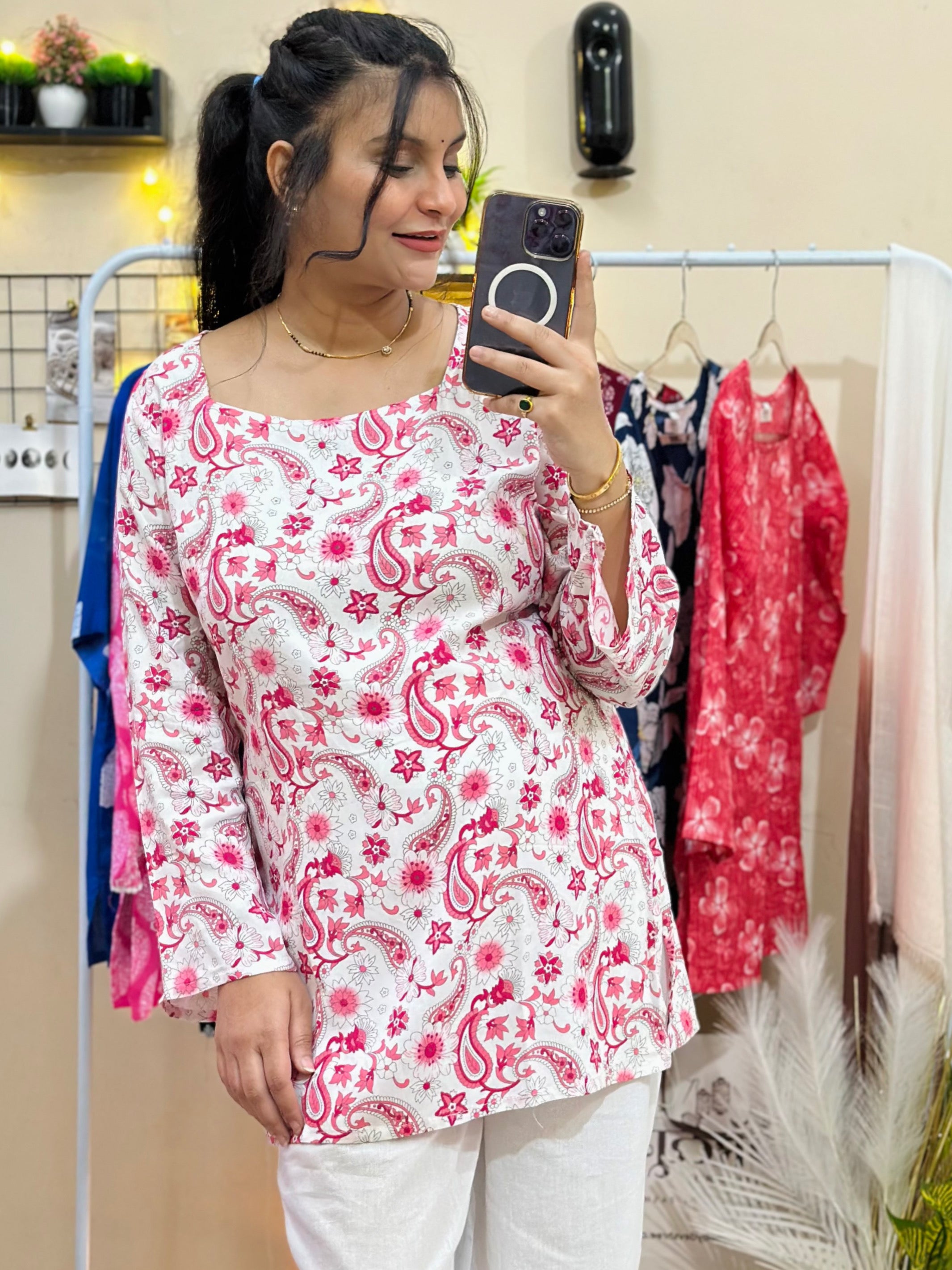 Blush Breeze | Short kurti
