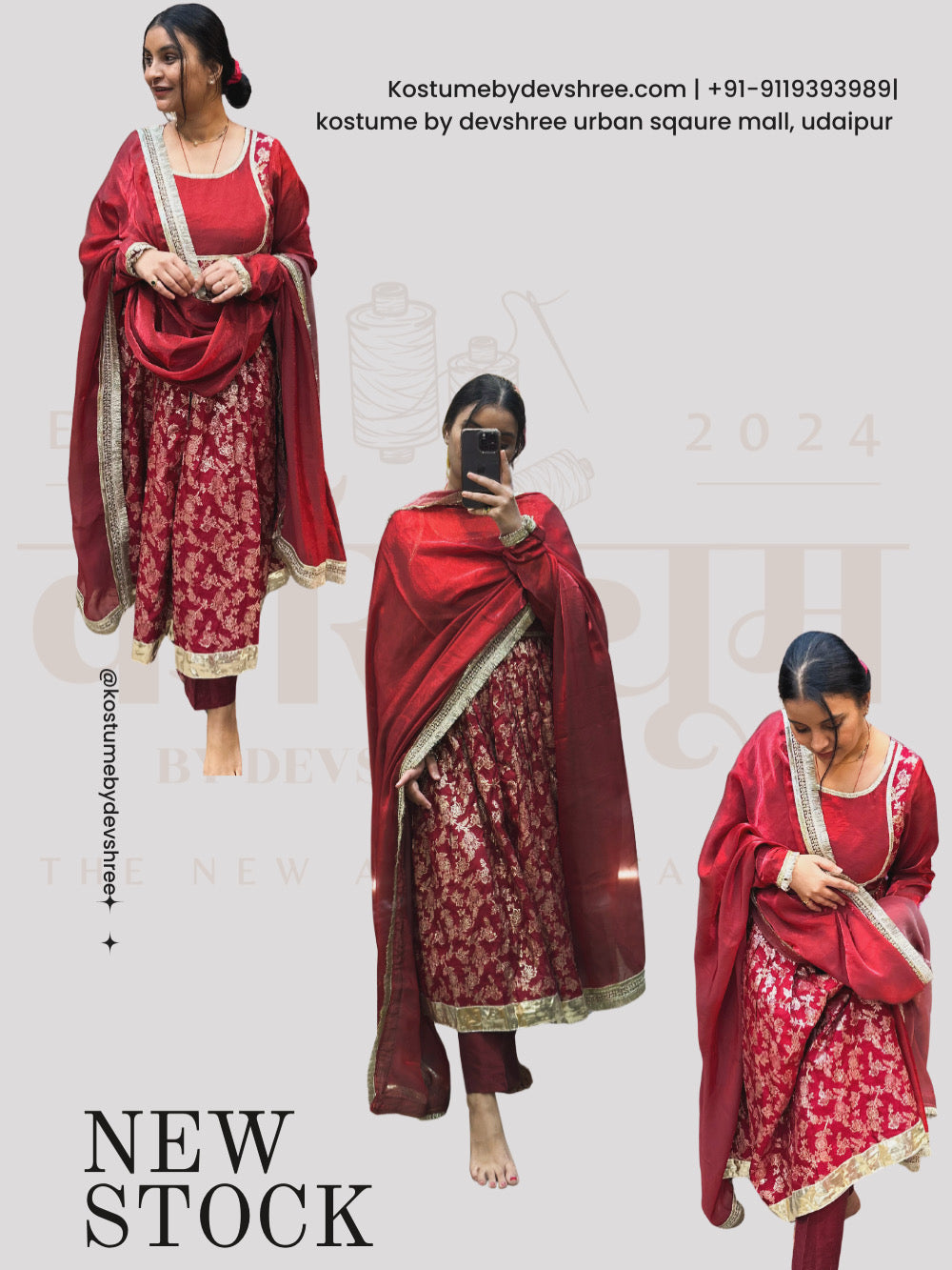 Ruby Noor Handcrafted Suit Set
